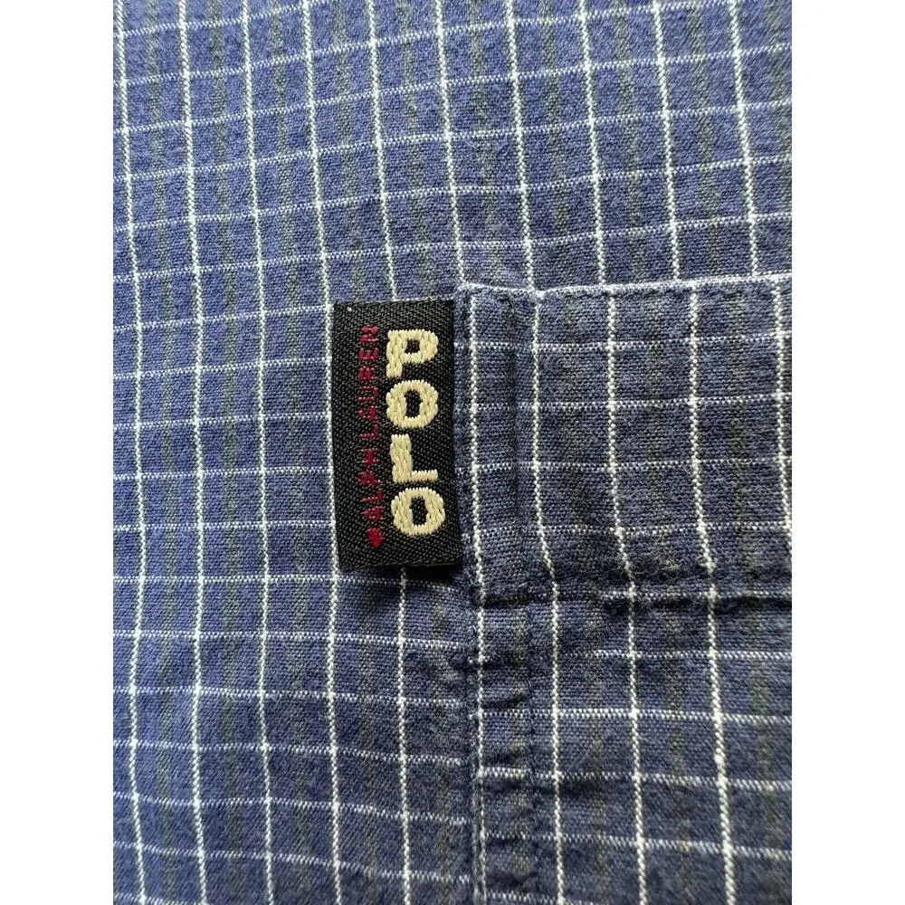 Polo Ralph Lauren Men’s Size L Charleston Gingham Check Button Up Shirt, Preppy - Picture 10 of 11